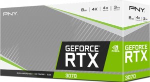 Karta graficzna PNY GeForce RTX 3070 Uprising Dual Fan 8GB GDDR6 (VCG30708DFM-SB) 8