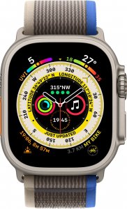 Apple Opaska Trail w kolorze niebieskim/szarym do koperty 49 mm - rozmiar S/M 3