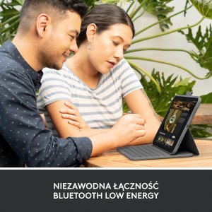 Logitech Slim Folio, etui z klawiaturą do iPada (10. gen. i A16), QWERTY układ US international - Szary (920-011413) 4