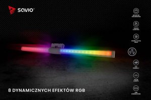 Savio Lampka LED na monitor, USB, RGB LB-01 9