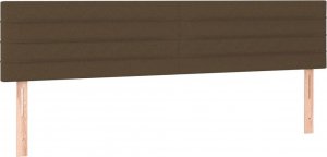 vidaXL vidaXL Łóżko kontynentalne z materacem, brązowe, tkanina, 180x200 cm 6