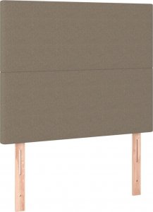vidaXL vidaXL Łóżko kontynentalne z materacem, taupe, 80x200 cm, tkanina 7
