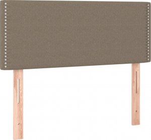 vidaXL vidaXL Łóżko kontynentalne z materacem, taupe, tkanina, 90x190 cm 6