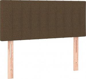 vidaXL vidaXL Łóżko kontynentalne z materacem, brązowe, tkanina, 90x190 cm 6