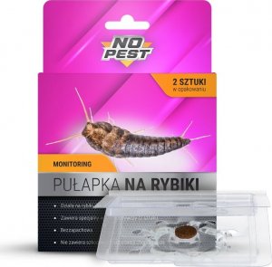 NO PEST Lep na Rybiki i Srebrzyki 4 szt Pułapka Lepowa Środek Sposób Pułapka na Rybiki Cukrowe Srebrzyki 2