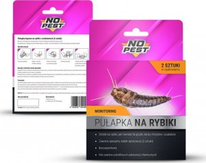 NO PEST Lep na Rybiki i Srebrzyki 4 szt Pułapka Lepowa Środek Sposób Pułapka na Rybiki Cukrowe Srebrzyki 6