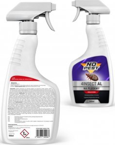 NO PEST Spray na Pluskwy 500ml Preparat Płyn Oprysk Aerozol Środek na Pluskwy Karaluchy Pająki Rybiki Mole 3