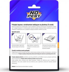 NO PEST Lep z Wabikiem na Pluskwy 5 szt Pułapka Lepowa Środek Sposób Pułapka na Pluskwy + Wabik 7