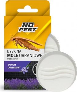 NO PEST Dysk na Mole Ubraniowe o Zapachu Lawendy Środek na Mole Odzieżowe Pułapka przeciw Molom Ubraniowym 2