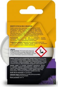 NO PEST Dysk na Mole Ubraniowe o Zapachu Lawendy Środek na Mole Odzieżowe Pułapka przeciw Molom Ubraniowym 7