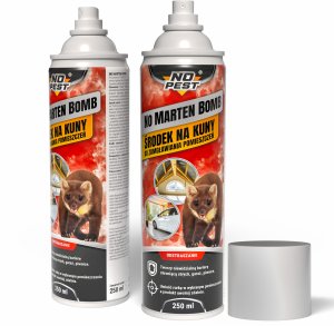 NO PEST Bomba Środek Preparat Zamgławiacz Spray na Kuny do Garażu Poddasza Strychu "No Marten Bomb" 250ml 5