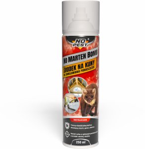 NO PEST Bomba Środek Preparat Zamgławiacz Spray na Kuny do Garażu Poddasza Strychu "No Marten Bomb" 250ml 3