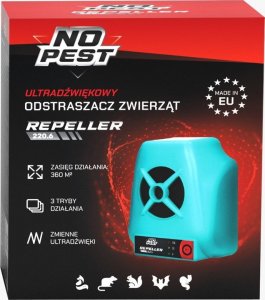 NO PEST Odstraszacz na Kuny 220.6 Ultradźwiękowe Urządzenie do Odstraszania Kun Łasic Myszy Szczurów Gryzoni Psów Kotów 3