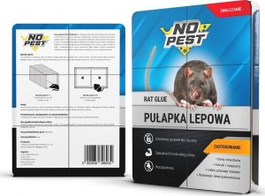 NO PEST Duży Lep na Szczury z Silnym Klejem Pułapka Środek Sposób Pułapka Lepowa na Szczury Myszy Gryzonie 5