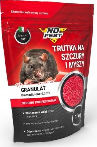 NO PEST Trutka na Szczury i Myszy 1kg Środek Ziarno Trucizna Granulat Czerwony na Myszy Szczury Gryzonie 5