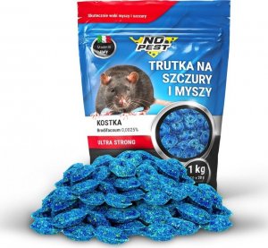 NO PEST Trutka na Szczury i Myszy 1kg Środek Trucizna Substancja Kostka na Myszy Szczury Gryzonie 1