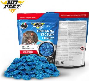 NO PEST Trutka na Szczury i Myszy 1kg Środek Trucizna Substancja Kostka na Myszy Szczury Gryzonie 2