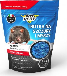 NO PEST Trutka na Szczury i Myszy 1kg Środek Trucizna Substancja Kostka na Myszy Szczury Gryzonie 7