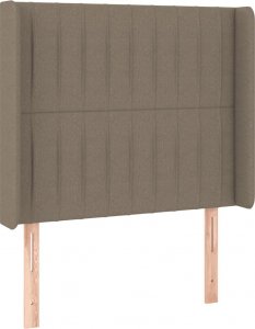 vidaXL vidaXL Łóżko kontynentalne z materacem, taupe, 90x190 cm, tkanina 7