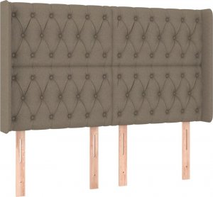 vidaXL vidaXL Łóżko kontynentalne z materacem, taupe, 140x190 cm, tkanina 7