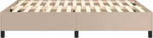 vidaXL vidaXL Łóżko kontynentalne, cappuccino, 140x190cm obite sztuczną skórą 6