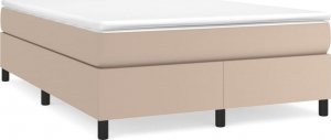 vidaXL vidaXL Łóżko kontynentalne, cappuccino, 140x200cm obite sztuczną skórą 2