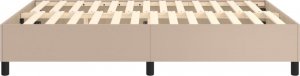 vidaXL vidaXL Łóżko kontynentalne, cappuccino, 140x200cm obite sztuczną skórą 6