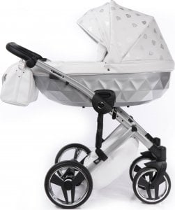 Wózek Junama Wózek dziecięcy wielofunkcyjny JUNAMA GLOW 3w1 V2 srebrny 1