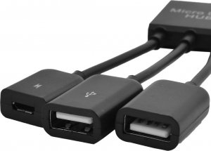 HUB USB SwiatKabli HUB 1x microUSB 2x USB tablet ANDROID OTG myszka 4