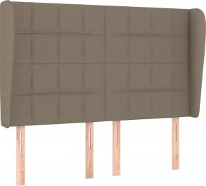 vidaXL vidaXL Łóżko kontynentalne z materacem, taupe, tkanina, 140x200 cm 6