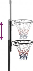 vidaXL vidaXL Stojak do koszykówki z przezroczystą tablicą, 235-305 cm 9