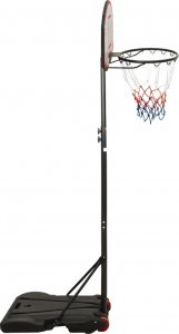 vidaXL Stojak do koszykówki, czarny, 216-250 cm, polietylen 3