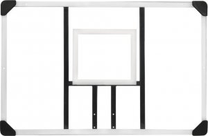 vidaXL vidaXL Przezroczysta tablica z koszem do koszykówki, 106x69x3 cm 5