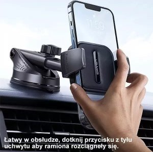 Usams Uchwyt na kokpit lub do szyby ZJ072 3