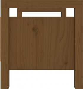 vidaXL vidaXL Ławka do przedpokoju, miodowy brąz, 80x40x43 cm, drewno sosnowe 5