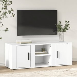vidaXL vidaXL Szafka pod TV, biała, 100x31,5x35 cm, materiał drewnopochodny 1