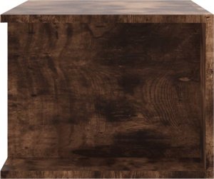 vidaXL vidaXL Szafka pod TV z oświetleniem LED, przydymiony dąb, 90x39x30 cm 9