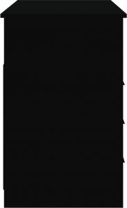 Biurko vidaXL vidaXL Biurko z szufladami, czarne, 102x50x76 cm 6