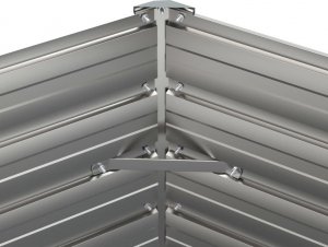 vidaXL Donica ogrodowa, szara, 129x129x77 cm, stal kortenowska 6