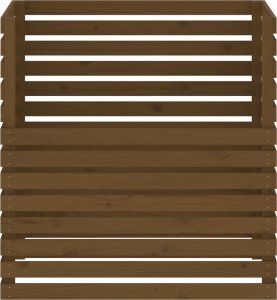 vidaXL Kompostownik, miodowy brąz, 100x100x102 cm, lite drewno sosnowe 5