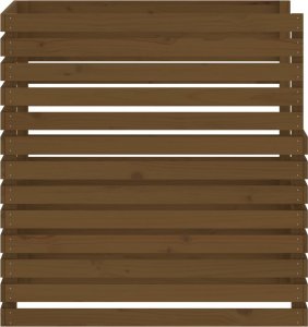 vidaXL Kompostownik, miodowy brąz, 100x100x102 cm, lite drewno sosnowe 6