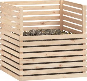 vidaXL Kompostownik, 100x100x102 cm, lite drewno sosnowe 4