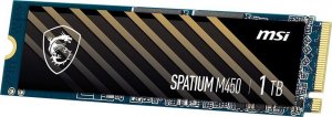 Dysk SSD MSI Spatium M450 1TB M.2 2280 PCI-E x4 Gen4 NVMe (S78-440L920-P83) 2