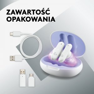 Słuchawki Logitech G FITS Białe (985-001183) 9