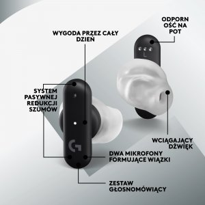 Słuchawki Logitech G FITS Czarne (985-001182) 3