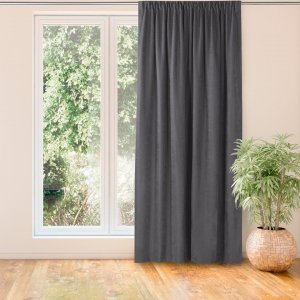 Homede Zasłona MILANA grafitowy szenila 136x175 HOMEDE 2