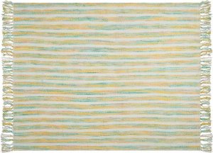 Beliani Koc 130 x 170 cm żółto-zielony NUWAR! 4