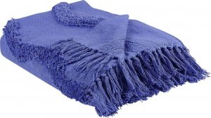 Beliani Bawełniany koc 125 x 150 cm fioletowy KHARI! 2