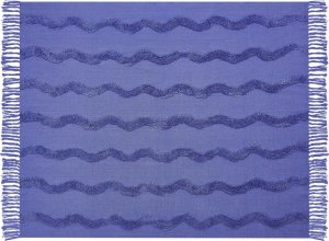 Beliani Bawełniany koc 125 x 150 cm fioletowy KHARI! 3