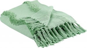 Beliani Bawełniany koc 125 x 150 cm zielony KHARI! 2